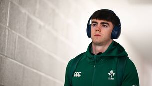 <p>WIRED FOR SOUND: Noah Byrne of Ireland arrives ahead of the U20 Six Nations Rugby Championship match against Italy. Pic: Shauna Clinton/Sportsfile</p> <p>WIRED FOR SOUND: Noah Byrne of Ireland arrives ahead of the U20 Six Nations Rugby Championship match against Italy. Pic: Shauna Clinton/Sportsfile</p>