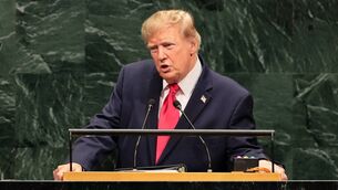 <p>US president Donald Trump speaks during the 81st session of the United Nations (UN) General Assembly at UN Headquarters on September 22, 2026 in New York City. Picture: Michael M. Santiago/Getty Images</p> <p>US president Donald Trump speaks during the 81st session of the United Nations (UN) General Assembly at UN Headquarters on September 22, 2026 in New York City. Picture: Michael M. Santiago/Getty Images</p>