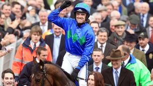 <p>GLORY DAYS: Ruby Walsh celebrates winning the Champion Hurdle on Hurricane Fly in 2011. Pic: INPHO/Dan Sheridan</p> <p>GLORY DAYS: Ruby Walsh celebrates winning the Champion Hurdle on Hurricane Fly in 2011. Pic: INPHO/Dan Sheridan</p>