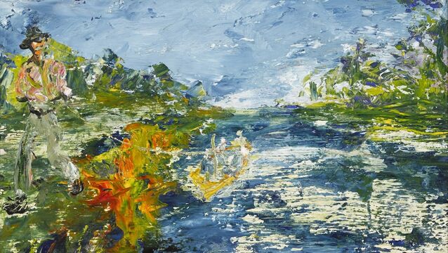 <p>Against the Stream (1945) by Jack B Yeats at Whyte's.</p>