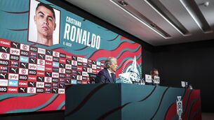 <p>Portugal's coach Jorge Jesus speaks during a press conference to announce the list of players for the next Nations League qualifying matches on the background a screen show Portugal's forward #7 Cristiano Ronaldo on the list of players at Cidade do Futebol in Oeiras on September 18, 2026. (Photo by Patricia de Melo Moreira / AFP via Getty Images)</p> <p>Portugal's coach Jorge Jesus speaks during a press conference to announce the list of players for the next Nations League qualifying matches on the background a screen show Portugal's forward #7 Cristiano Ronaldo on the list of players at Cidade do Futebol in Oeiras on September 18, 2026. (Photo by Patricia de Melo Moreira / AFP via Getty Images)</p>