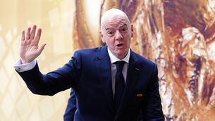 <p>FIFA president Gianni Infantino. Pic: Bradley Collyer/PA</p> <p>FIFA president Gianni Infantino. Pic: Bradley Collyer/PA</p>