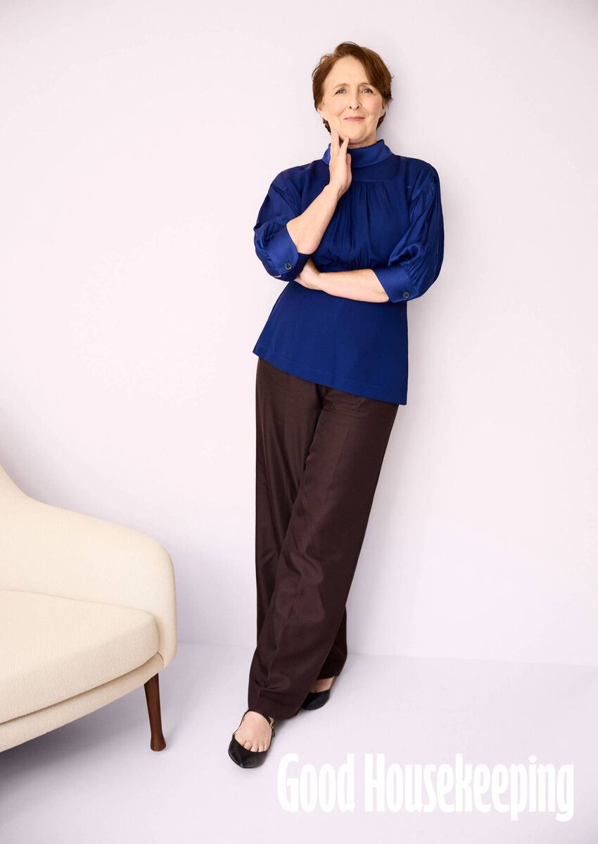 The 68-year-old is best known for starring in Killing Eve and the Harry Potter franchise as the cold and repressed aunt Petunia Dursley. Picture: Jonty Davies/Good Housekeeping UK