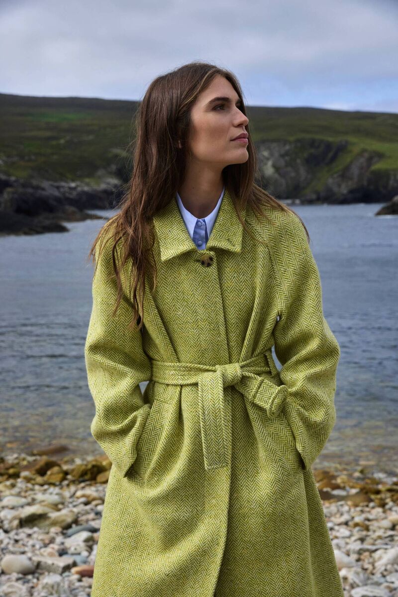 The Cadhla Belted Coat from TRIONA.