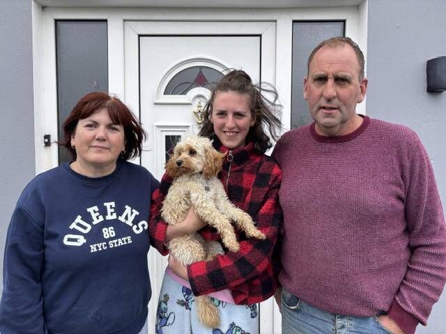 (Left to right) Teresa, Megan and Donald O'Sullivan. 'We are very frustrated by the fact that while the HSE has agreed to fund that placement, Megan can’t actually avail of it.'