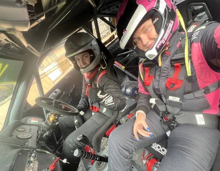 Catherine Walsh (driver) and Ava O’Driscoll (co-driver) in their Honda Civic. Catherine Walsh (driver) and Ava O’Driscoll (co-driver) in their Honda Civic.