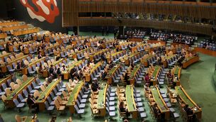 <p>Helen McEntee said an Irish representative will be in the hall during Mr Netanyahu’s address. Picture: Toby Melville/PA Wire</p>