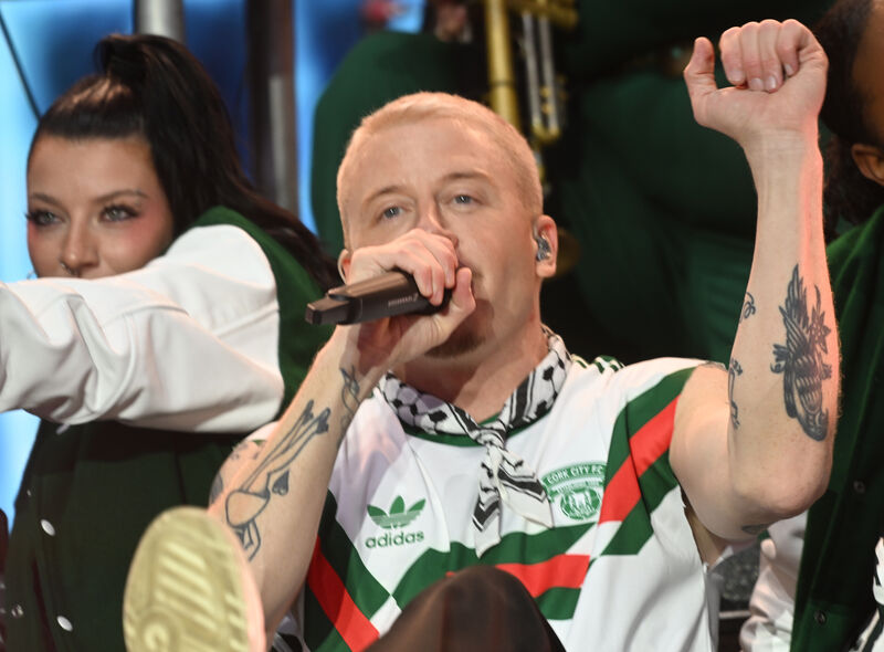  Macklemore, the multi-platinum and Grammy Award-winning rapper performing at Cork's Musgrave Park (Virgin Media Park) last June. Picture: Larry Cummins.
