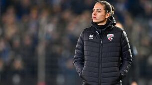 <p>Head coach Sabrina Wittmann of Ingolstadt reacts during the 3. Liga match between Arminia Bielefeld and FC Ingolstadt 04 at Schueco Arena on November 29, 2024 in Bielefeld, Germany. (Photo by Thomas F. Starke/Getty Images for DFB)</p>