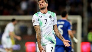 <p>Ireland's Troy Parrott reacts to a missed chance. Pic: INPHO/Ryan Byrne</p> <p>Ireland's Troy Parrott reacts to a missed chance. Pic: INPHO/Ryan Byrne</p>