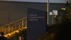 <p>Protesters gathered outside the Hampshire Constabulary Police Investigation Centre in Basingstoke, Hampshire, following the arrest of far-right activist Daniel Thomas (PA)</p> <p>Protesters gathered outside the Hampshire Constabulary Police Investigation Centre in Basingstoke, Hampshire, following the arrest of far-right activist Daniel Thomas (PA)</p>