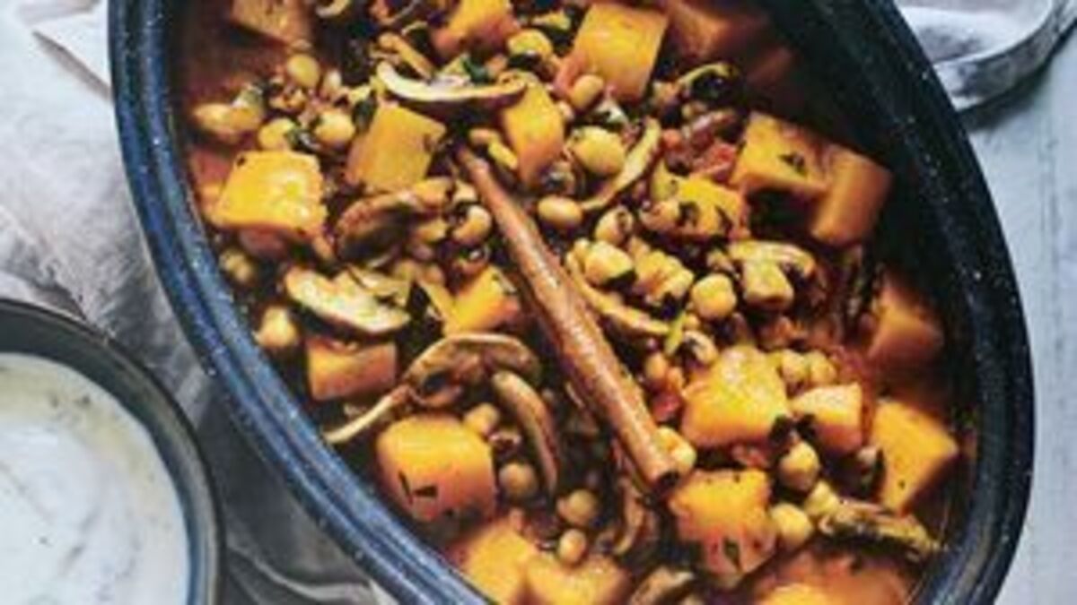 Autumn Black-eyed Bean, Pumpkin and Chickpea Stew