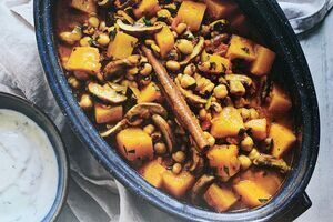 Autumn Black-eyed Bean, Pumpkin and Chickpea Stew