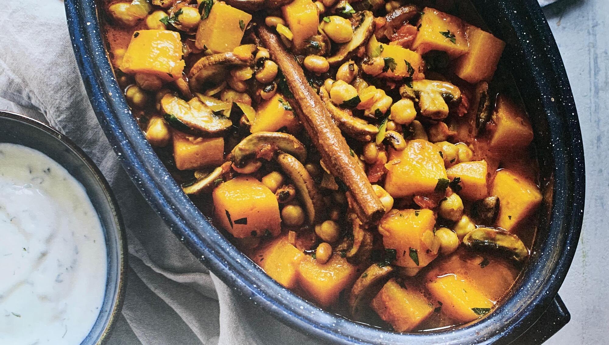 Darina Allen's Autumn Black-eyed Bean, Pumpkin and Chickpea Stew
