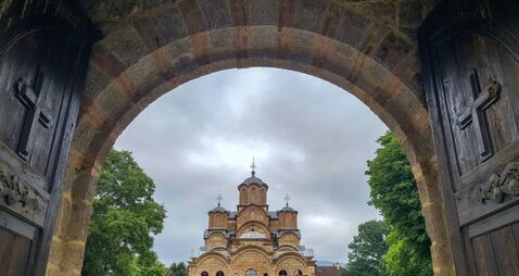 Gracanica Serbian Orthodox monastery, Kosovo