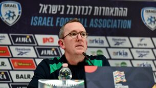 <p>FAI chief executive officer David Courell during the Republic of Ireland press conference at Nagyerdei Stadion in Debrecen, Hungary. Pic: Ben McShane/Sportsfile</p> <p>FAI chief executive officer David Courell during the Republic of Ireland press conference at Nagyerdei Stadion in Debrecen, Hungary. Pic: Ben McShane/Sportsfile</p>