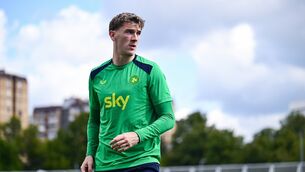 <p>Jimmy Dunne during the Republic of Ireland training session at Fadil Vokrri Stadium in Pristina, Kosovo. Pic: Ben McShane/Sportsfile</p> <p>Jimmy Dunne during the Republic of Ireland training session at Fadil Vokrri Stadium in Pristina, Kosovo. Pic: Ben McShane/Sportsfile</p>