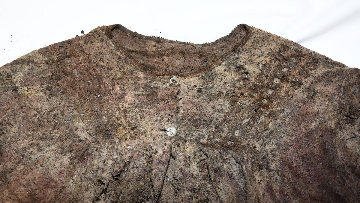 The nightdress discovered at the scene where skeletal remains were found.