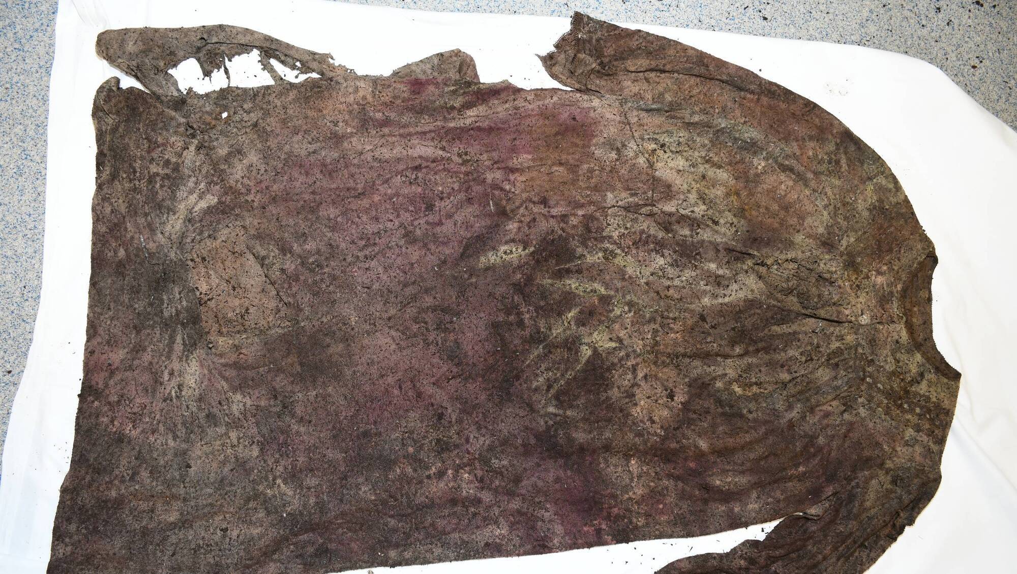 Items of clothing and shoes were also recovered at the scene where skeletal remains discovered at a construction site on the Midleton to Youghal Greenway in Cork. The Garda investigation is 'still very much alive and ongoing'. Picture: Gardaí 