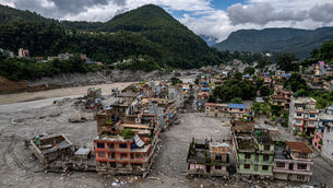 <p>A drone view shows a damaged residential building along the swollen Trishuli River in the aftermath of flash floods in Nepal’s Nuwakot district, on September 3, 2026. <span class="contextmenu emphasis CaptionCredit">Picture: AP/Rajesh Kumar Singh</span>
</p> <p>A drone view shows a damaged residential building along the swollen Trishuli River in the aftermath of flash floods in Nepal’s Nuwakot district, on September 3, 2026. <span class="contextmenu emphasis CaptionCredit">Picture: AP/Rajesh Kumar Singh</span>
</p>
