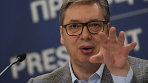<p>Serbia’s populist President Aleksandar Vucic has resigned from his post to pursue a bid to become the prime minister in an upcoming early parliamentary election. Picture: AP Photo/Darko Vojinovic</p> <p>Serbia’s populist President Aleksandar Vucic has resigned from his post to pursue a bid to become the prime minister in an upcoming early parliamentary election. Picture: AP Photo/Darko Vojinovic</p>