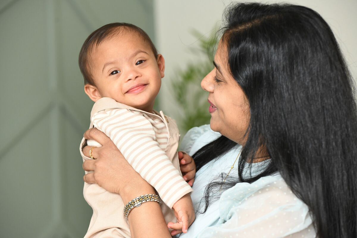 Persis with Tejas, a name that means brightness. Picture: Moya Nolan Persis with Tejas, a name that means brightness. Picture: Moya Nolan