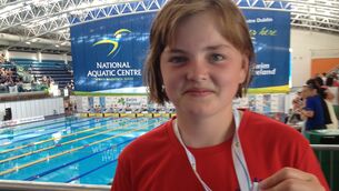 <p>Mona McSharry in 2013 at the the Irish Age Group Championships and Summer Open</p>