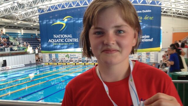 <p>Mona McSharry in 2013 at the the Irish Age Group Championships and Summer Open</p>