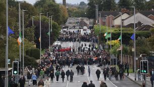 <p>Protesters blocking the Garvaghy Road on Sunday. Picture: Peter Morrison/PA Wire</p> <p>Protesters blocking the Garvaghy Road on Sunday. Picture: Peter Morrison/PA Wire</p>