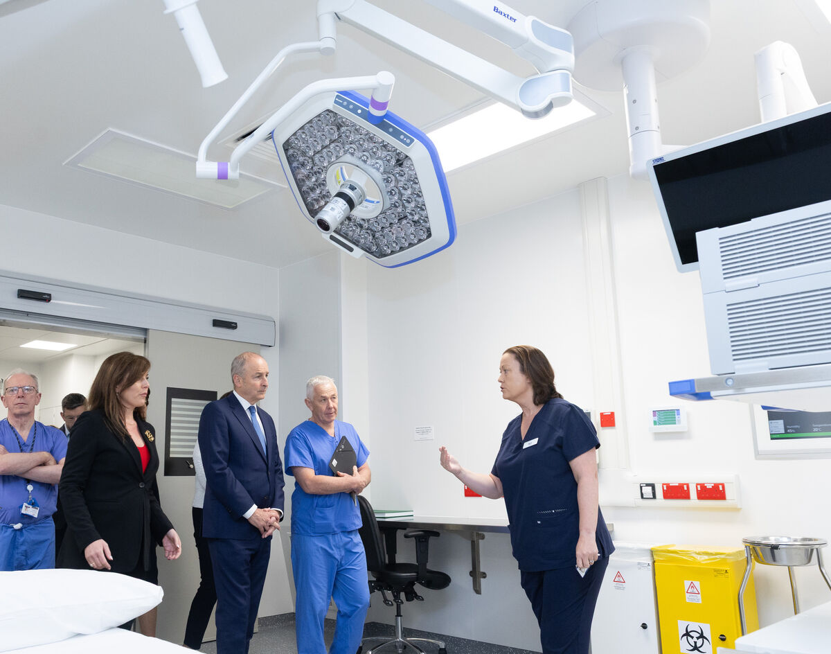 Minister for Health, Jennifer Carroll MacNeill, An Taoiseach, Micheál Martin, Prof John R Higgins, HSE South West regional director for strategic planning and performance and Marie Horgan, CNM3 at the official opening of the new Health Service Executive (HSE) surgical hub in Cork, providing care for the South West Health Region. Picture: Darragh Kane Minister for Health, Jennifer Carroll MacNeill, An Taoiseach, Micheál Martin, Prof John R Higgins, HSE South West regional director for strategic planning and performance and Marie Horgan, CNM3 at the official opening of the new Health Service Executive (HSE) surgical hub in Cork, providing care for the South West Health Region. Picture: Darragh Kane
