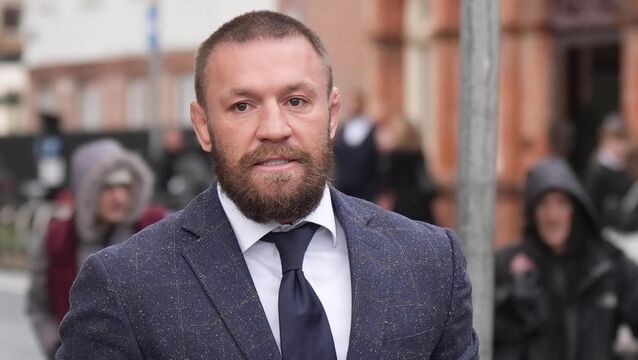 <p>A civil jury found Conor McGregor (pictured) assaulted Nikita Hand and awarded her €248,603 in damages. File photo: Niall Carson/PA</p>