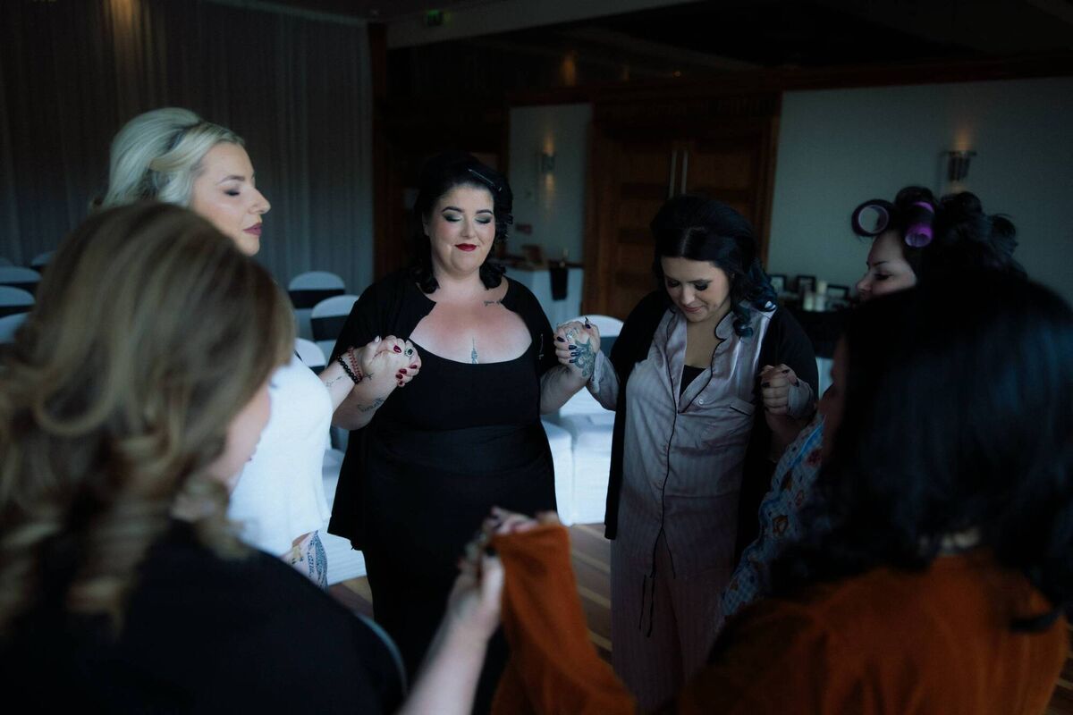 Stacey Walsh: "Being a witch had a big influence on our plans. Because of the work I do, the time of year we picked was around the autumn equinox, so it's that balance of light and dark." Picture: Rachel Alice Photography.