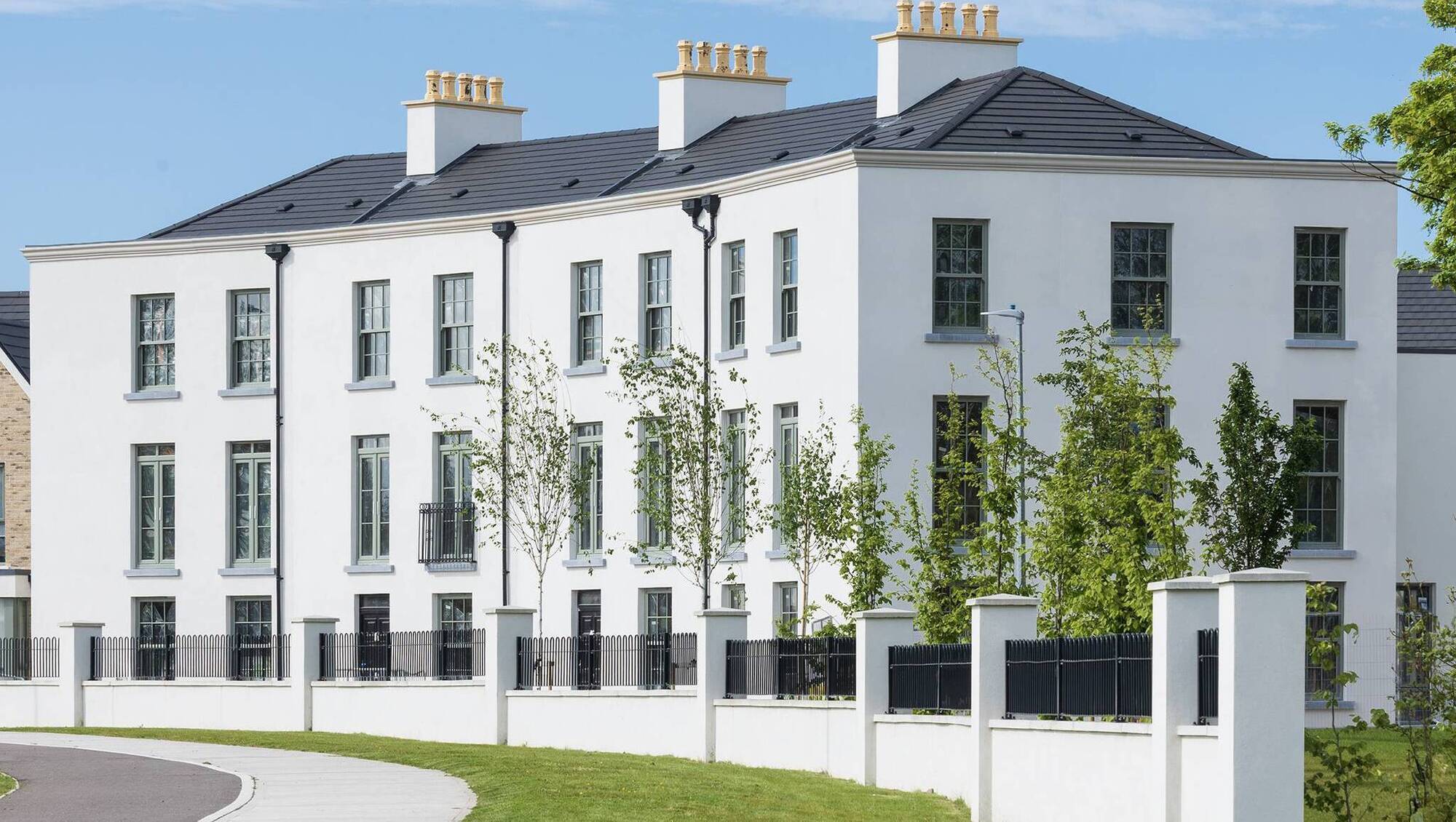 The beautiful 2,000 sq ft regency-style townhouses available at Water Rock Manor, Midleton, Co Cork.