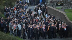 <p>Loyalists and orange men face the PSNI outside Drumcree Church on Sunday. For many in the nationalist community it is always difficult to get past the feeling that the marches are just about asserting superiority, keeping the Taigs down in their place. Photo: Peter Morrison/PA</p> <p>Loyalists and orange men face the PSNI outside Drumcree Church on Sunday. For many in the nationalist community it is always difficult to get past the feeling that the marches are just about asserting superiority, keeping the Taigs down in their place. Photo: Peter Morrison/PA</p>