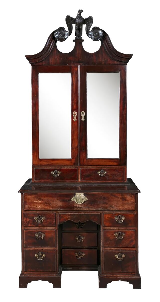 An Irish George II secretaire cabinet c1740-1750. An Irish George II secretaire cabinet c1740-1750.