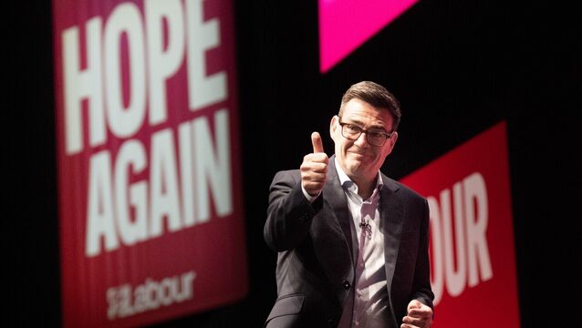 <p>Prime Minister Andy Burnham delivers his keynote address to the Labour Party conference in Liverpool on Tuesday. Picture: Stefan Rousseau/PA</p>