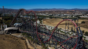 The X2 rollercoaster at Six Flags Magic Mountain in Valencia, California (Jae C Hong/AP) The X2 rollercoaster at Six Flags Magic Mountain in Valencia, California (Jae C Hong/AP)