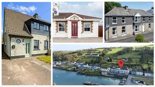 <p>Clockwise from left: 8 Inniscarra Road, Fairhill; 41 Woodview Lawn, Saleen; Árd Na Sráide, Ballingeary; 5 Pier View Apartments, Courtmacsherry</p>