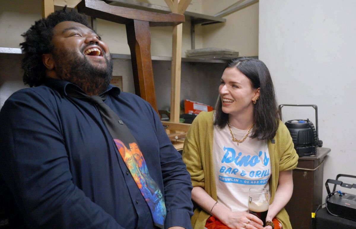 Martin Angolo and Aisling Bea in Stand Up if You’re Racist. Martin Angolo and Aisling Bea in Stand Up if You’re Racist.
