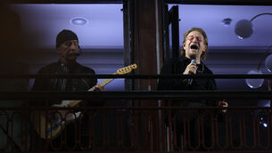 <p> U2 perform for a crowd assembled on Grafton Street in Dublin to mark their 50th anniversary last week. Picture: Leah Farrell /RollingNews.ie</p> <p> U2 perform for a crowd assembled on Grafton Street in Dublin to mark their 50th anniversary last week. Picture: Leah Farrell /RollingNews.ie</p>