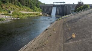 <p> The Inniscarra dam in Cork. In July, about 3,400 litres of aluminium sulphate — a chemical used to purify drinking water and treat wastewater — overflowed from a day tank into the site’s drainage system, around 250m downstream of Inniscarra dam. File picture: David Keane.</p>