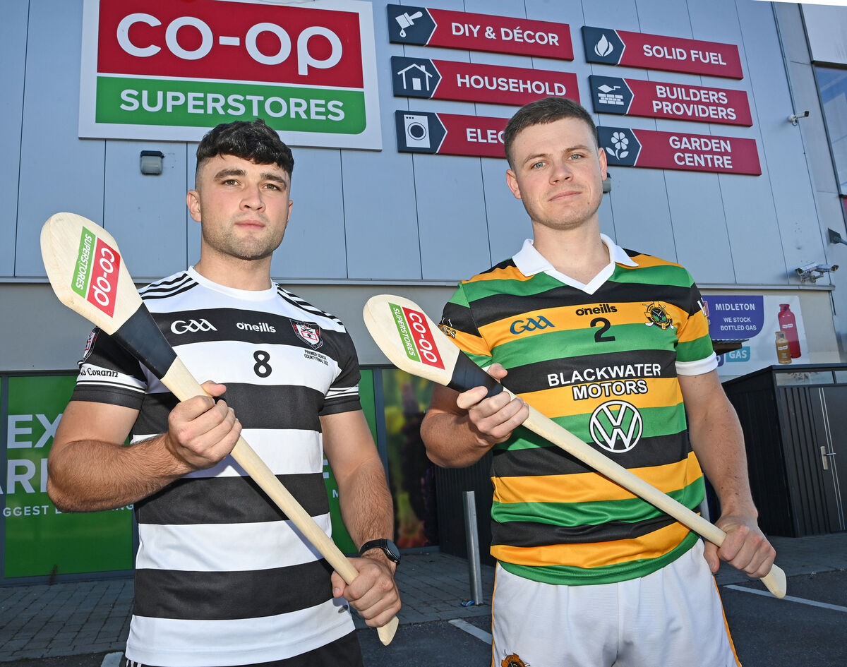 Midleton's Mikey Finn and Glen Rovers Adam Lynch who play in the semi final of the Co-Op Superstores Cork premier senior hurling championship this weekend. Picture; Eddie O'Hare Midleton's Mikey Finn and Glen Rovers Adam Lynch who play in the semi final of the Co-Op Superstores Cork premier senior hurling championship this weekend. Picture; Eddie O'Hare