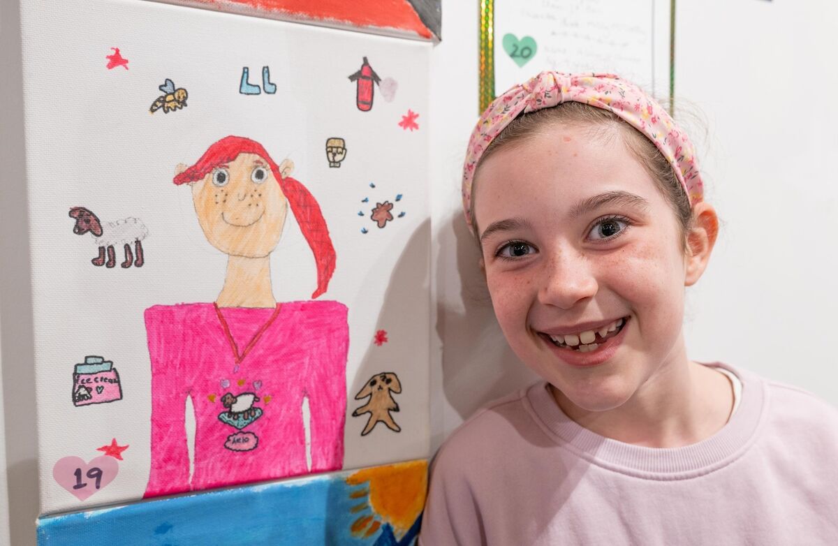 Rose O’Shea from Dunderrow NS showing off her literary inspired art at the launch of the ninth annual Words by Water Kinsale Literary Festival which runs from October 1–4. Picture. John Allen. Rose O’Shea from Dunderrow NS showing off her literary inspired art at the launch of the ninth annual Words by Water Kinsale Literary Festival which runs from October 1–4. Picture. John Allen.