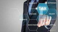 Concept of online taxation on touch screen