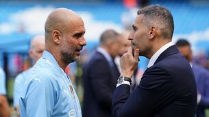 <p>Former Manchester City manager Pep Guardiola: 'I am, always have been, always will, be behind my club, my owner, my chairman, Ferran, the players, staff, Enzo and you, our unique supporters.' Pic: Martin Rickett/PA Wire</p> <p>Former Manchester City manager Pep Guardiola: 'I am, always have been, always will, be behind my club, my owner, my chairman, Ferran, the players, staff, Enzo and you, our unique supporters.' Pic: Martin Rickett/PA Wire</p>