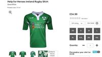 IRFU can’t prevent 'Ireland Rugby Shirt' being sold in aid of British soldiers