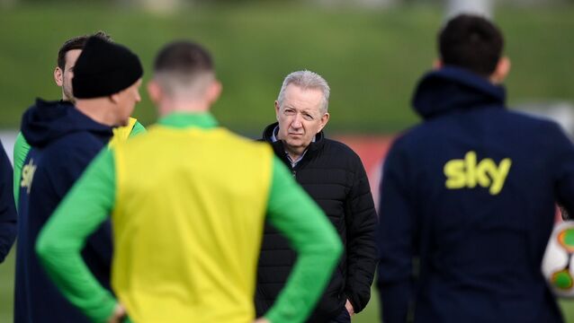 <p>Psychologist Gerard Perry during the Republic of Ireland training session at the FAI National Training Centre in Abbotstown, Dublin. Pic: Stephen McCarthy/Sportsfile</p>