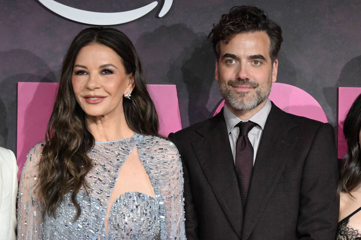 Catherine Zeta-Jones and Daniel Ings at the Kill Jackie premiere in London. Picture: Joe Maher/Getty Images