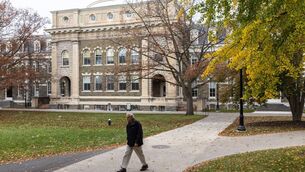 <p>The Cornell University campus. The Cornell seven were all members of the Chi Phi fraternity who have been accused of assaulting a 20-year-old woman two years ago. Picture: Matt Burkhartt/Getty Images</p>