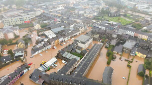 <p>Midleton flooding during Storm Babet in October 2023. File picture</p> <p>Midleton flooding during Storm Babet in October 2023. File picture</p>
